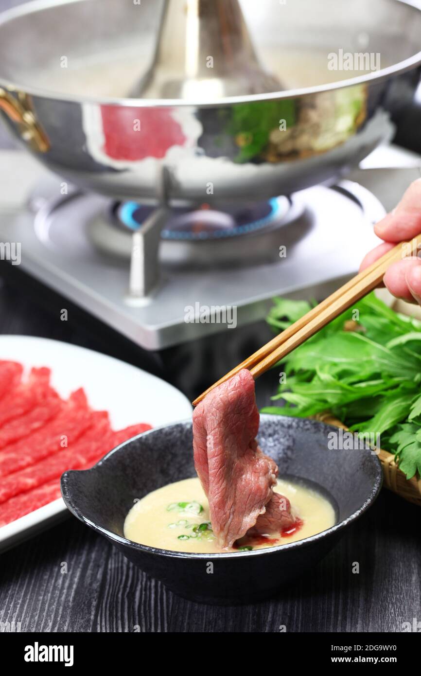 Japanese Beef Hot Pot (Shabu Shabu)