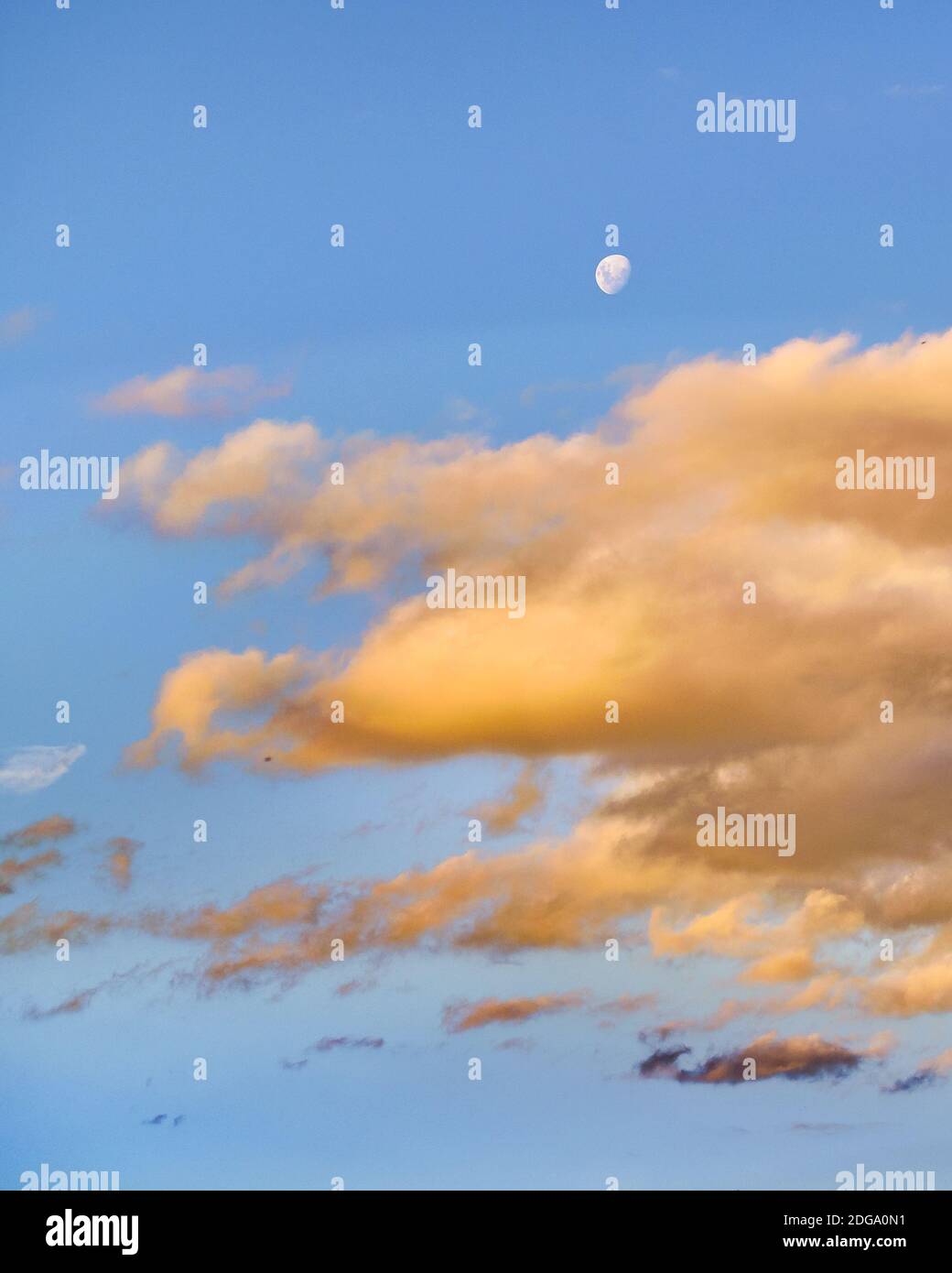 Clouds and Blue Sky Background Stock Photo