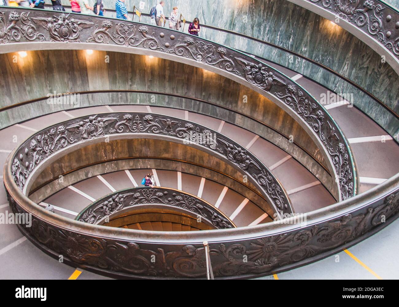 Staircase of Bramante at the Vatican Museum Stock Photo Alamy