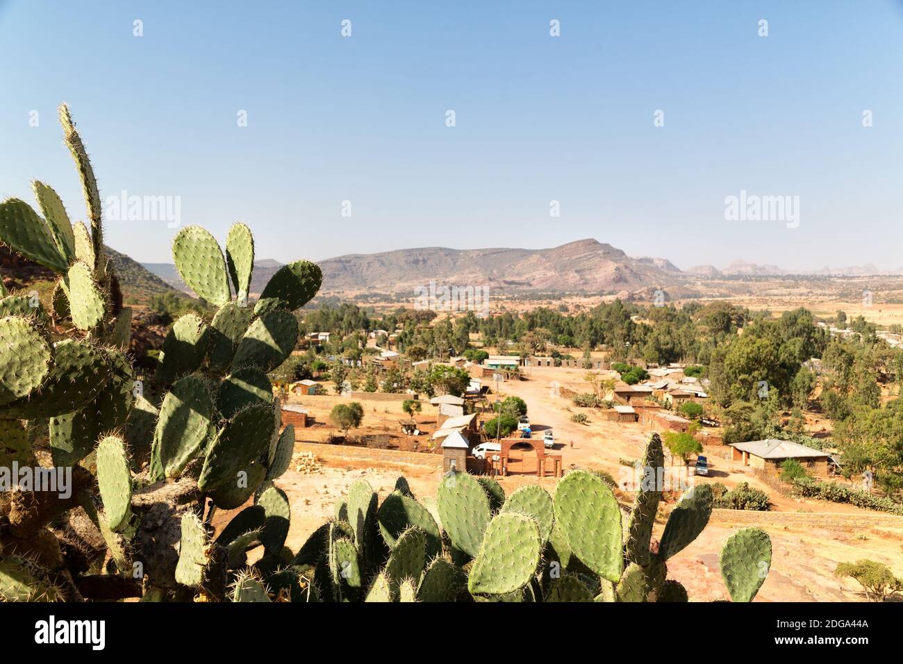 In the valley mountain and sky the panorama Stock Photo - Alamy