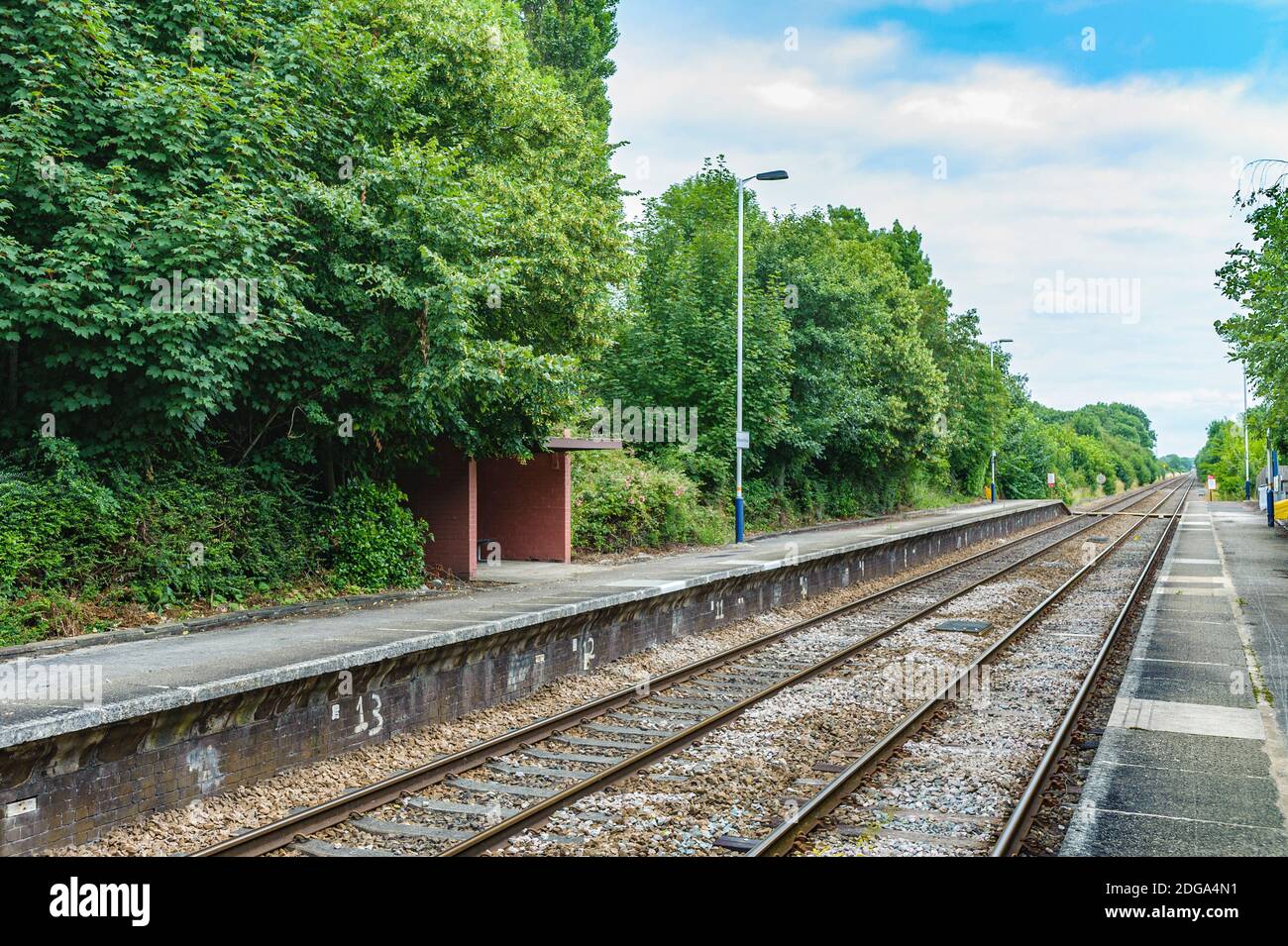 Elton & Orston Station on the Nottinghamshire and Leicestershire border in the Vale of Belvoir Stock Photo