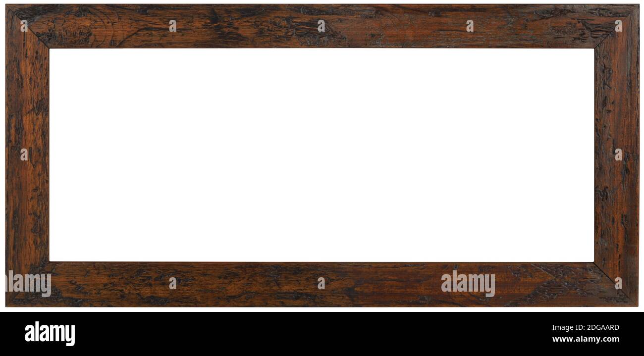 Panoramic Wooden Frame Cutout Stock Photo Alamy