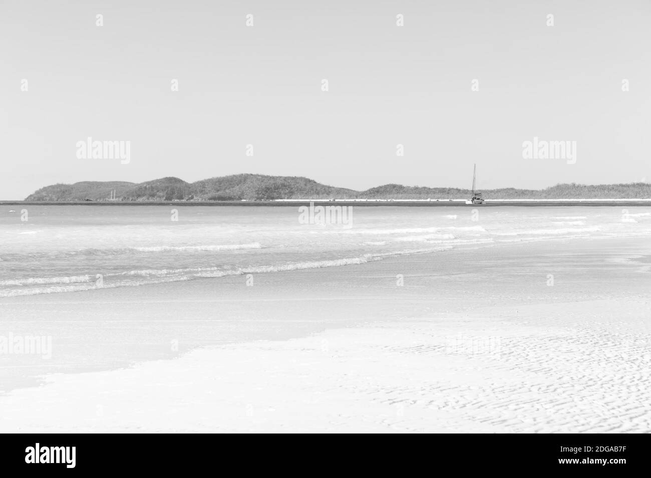 Aerial tourism paradise sea view Black and White Stock Photos & Images ...