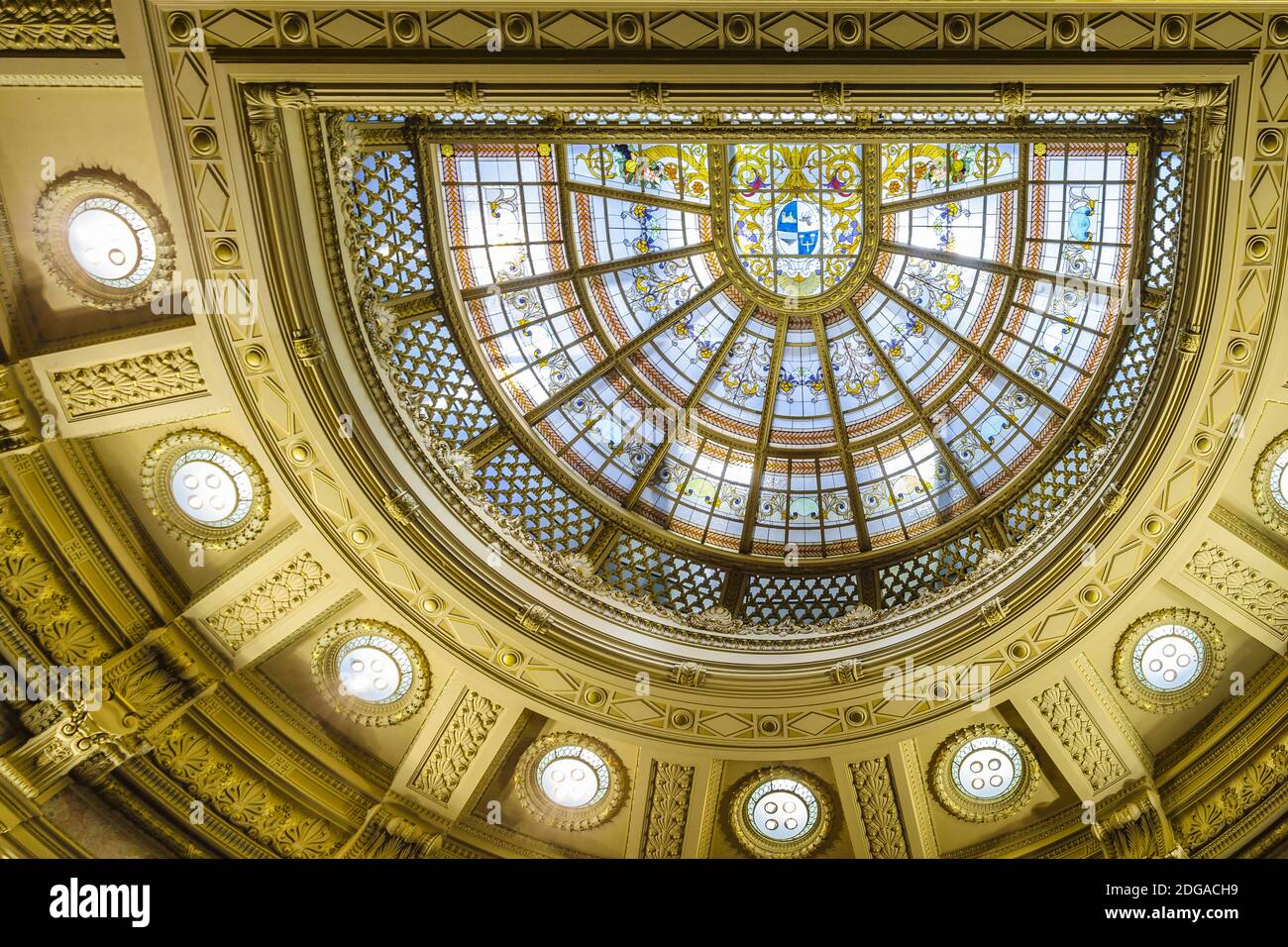 Chamber of Deputies Roof, Legislative Palace, Uruguay Stock Photo