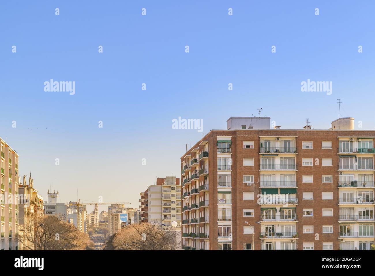 Middle Class Apartment Buildings, Montevideo, Uruguay Stock Photo Alamy