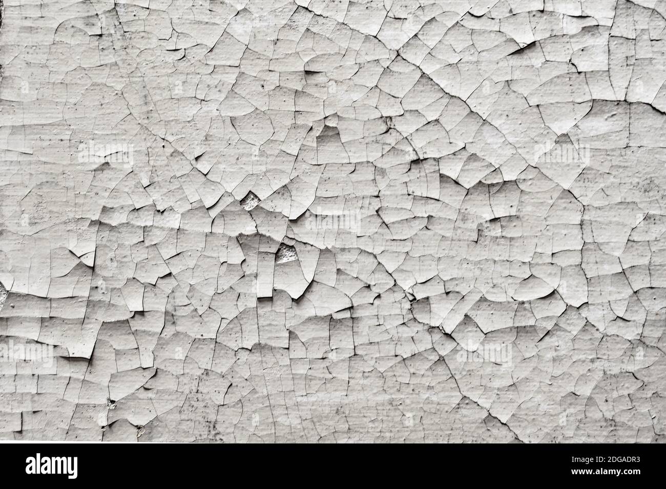 Cracked White Wall Texture Stock Photo