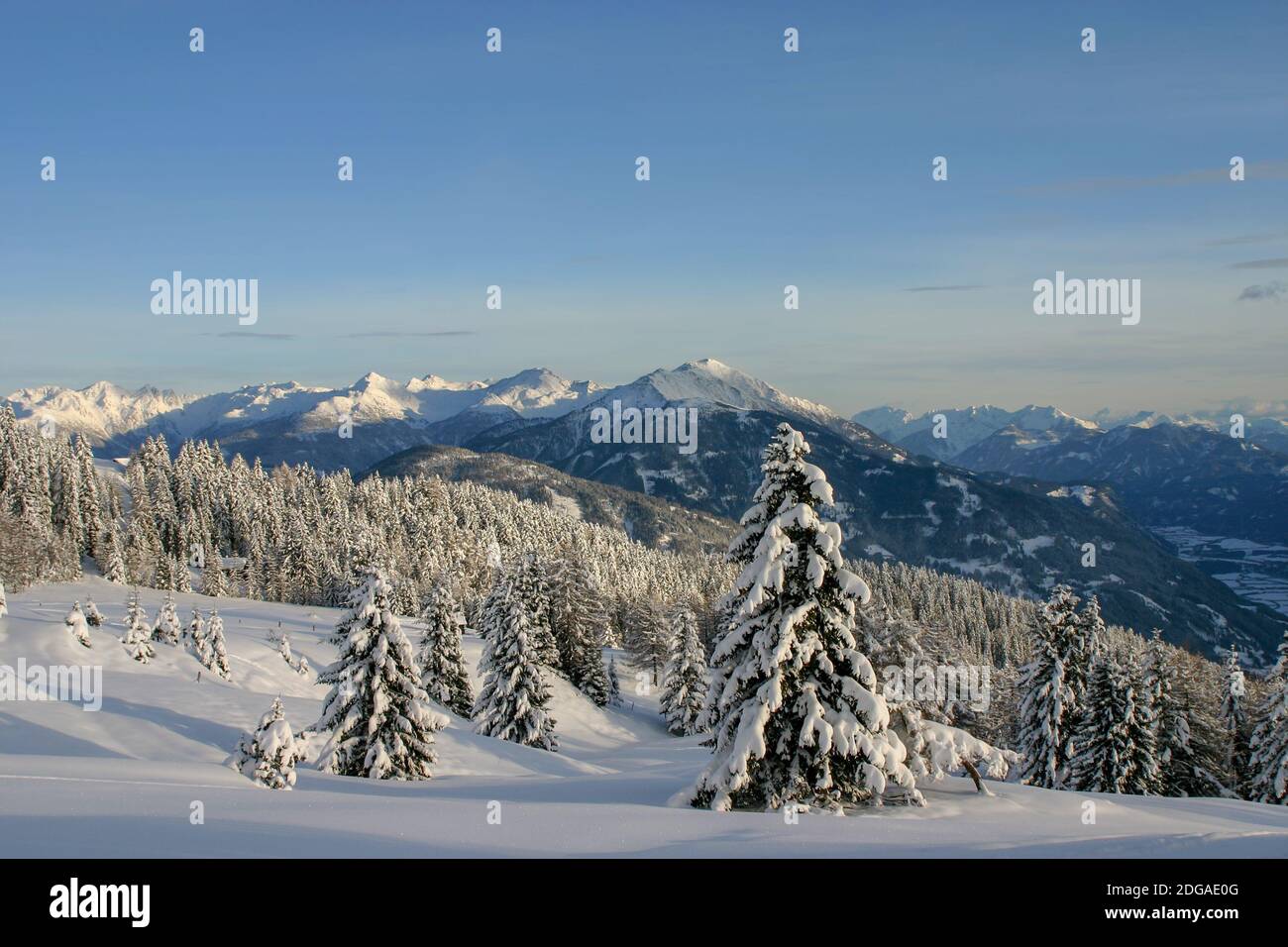Winter in East Tyrol Stock Photo