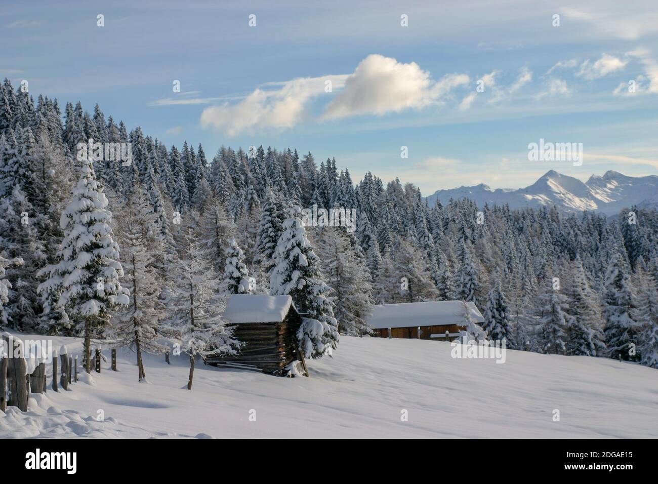 Winter in East Tyrol Stock Photo