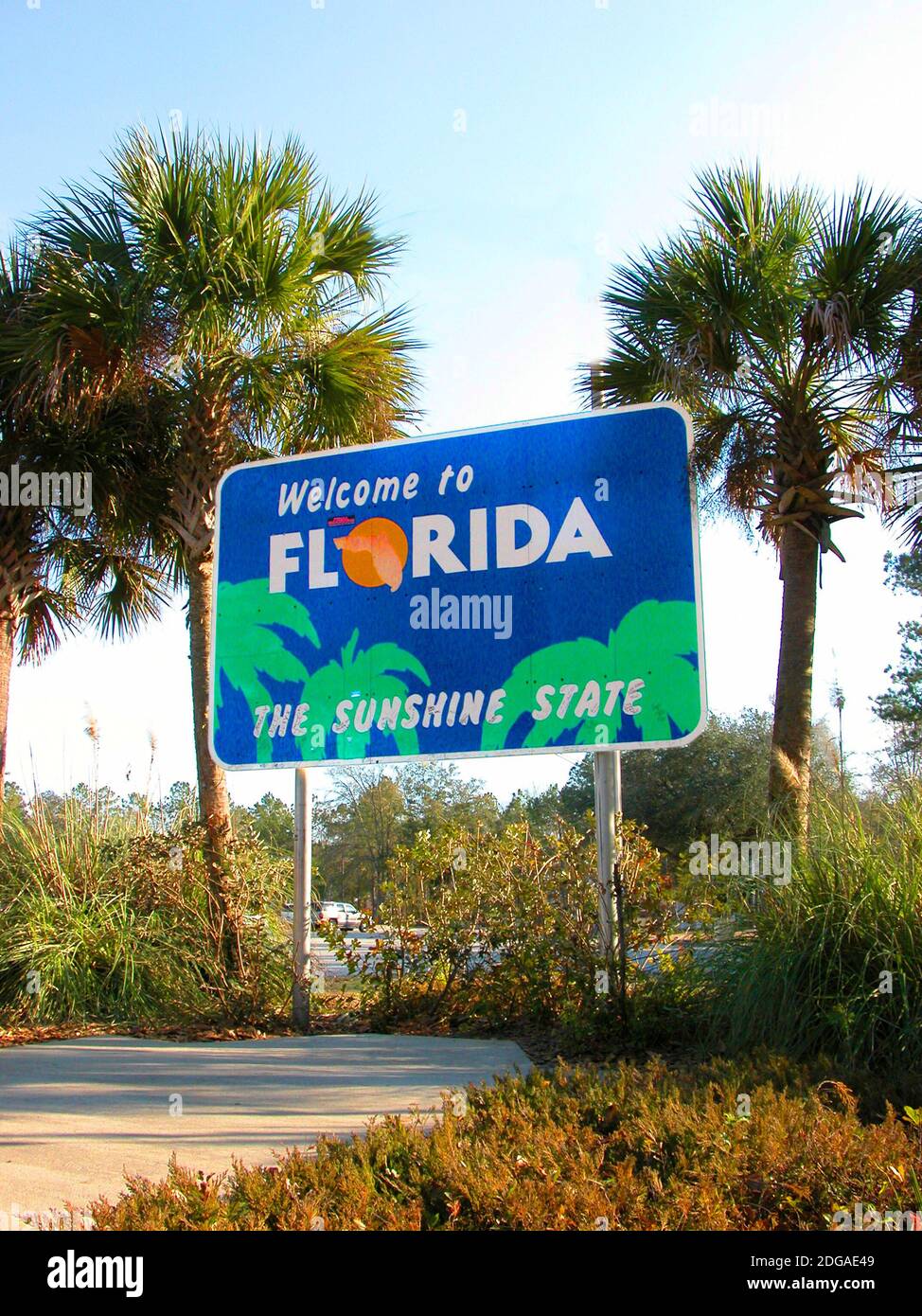 State of Florida Official Sign on Interstate 75 Highway Stock Photo Alamy