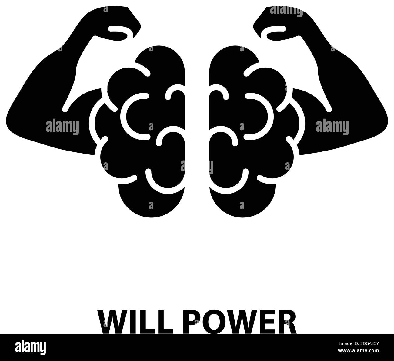 will power icon, black vector sign with editable strokes, concept