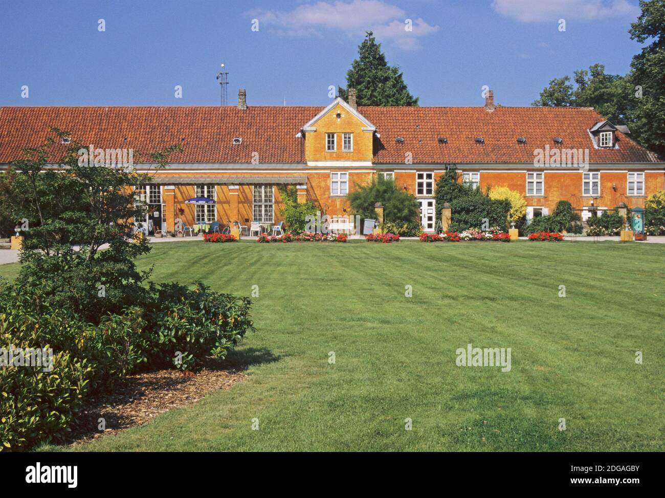 Det Kongelige Haveselskabs Have an old garden dated back to 1882 and the site of Danish Horticultural Society in Frederiksberg, Copenhagen,  Denmark Stock Photo