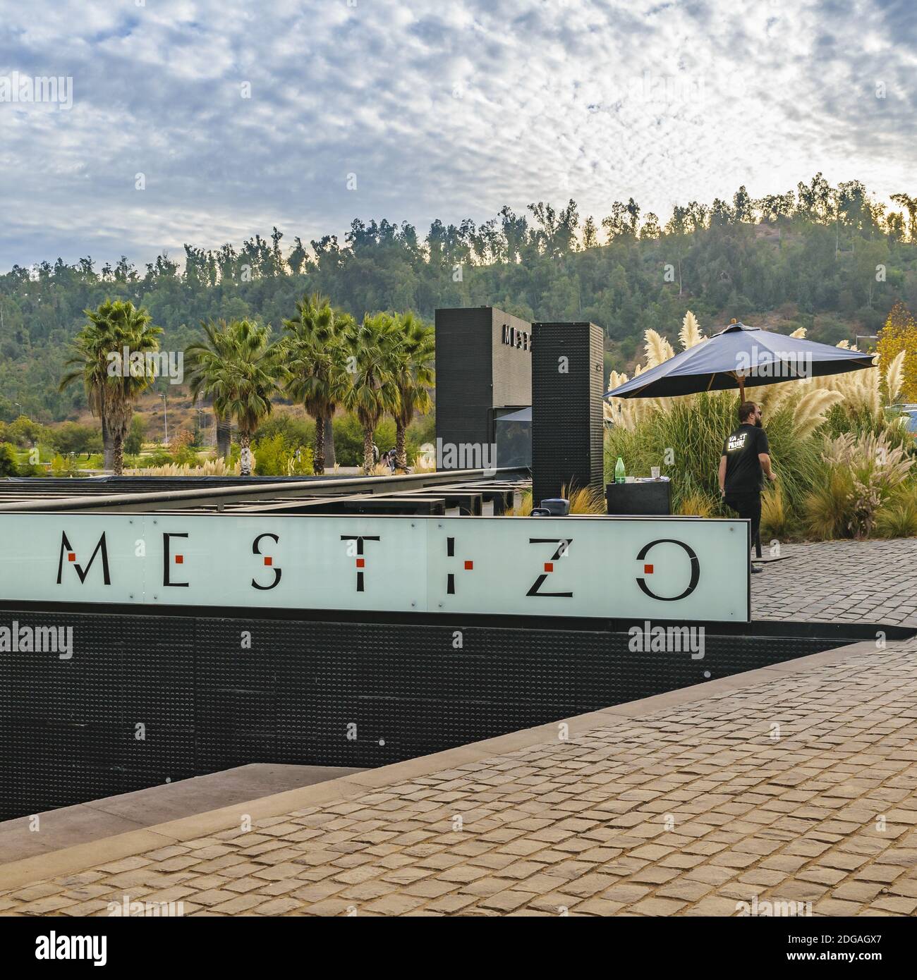 Mestizo Restaurant, Vitacura - Santiago de Chile Stock Photo