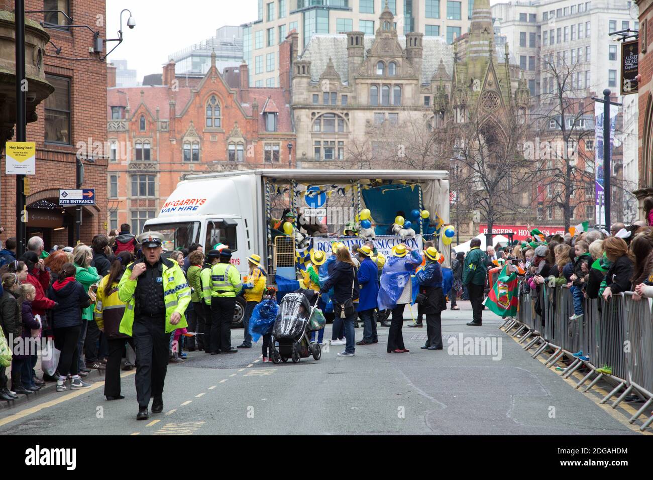 St Patrick's Day, Manchester Parade Stock Photo Alamy