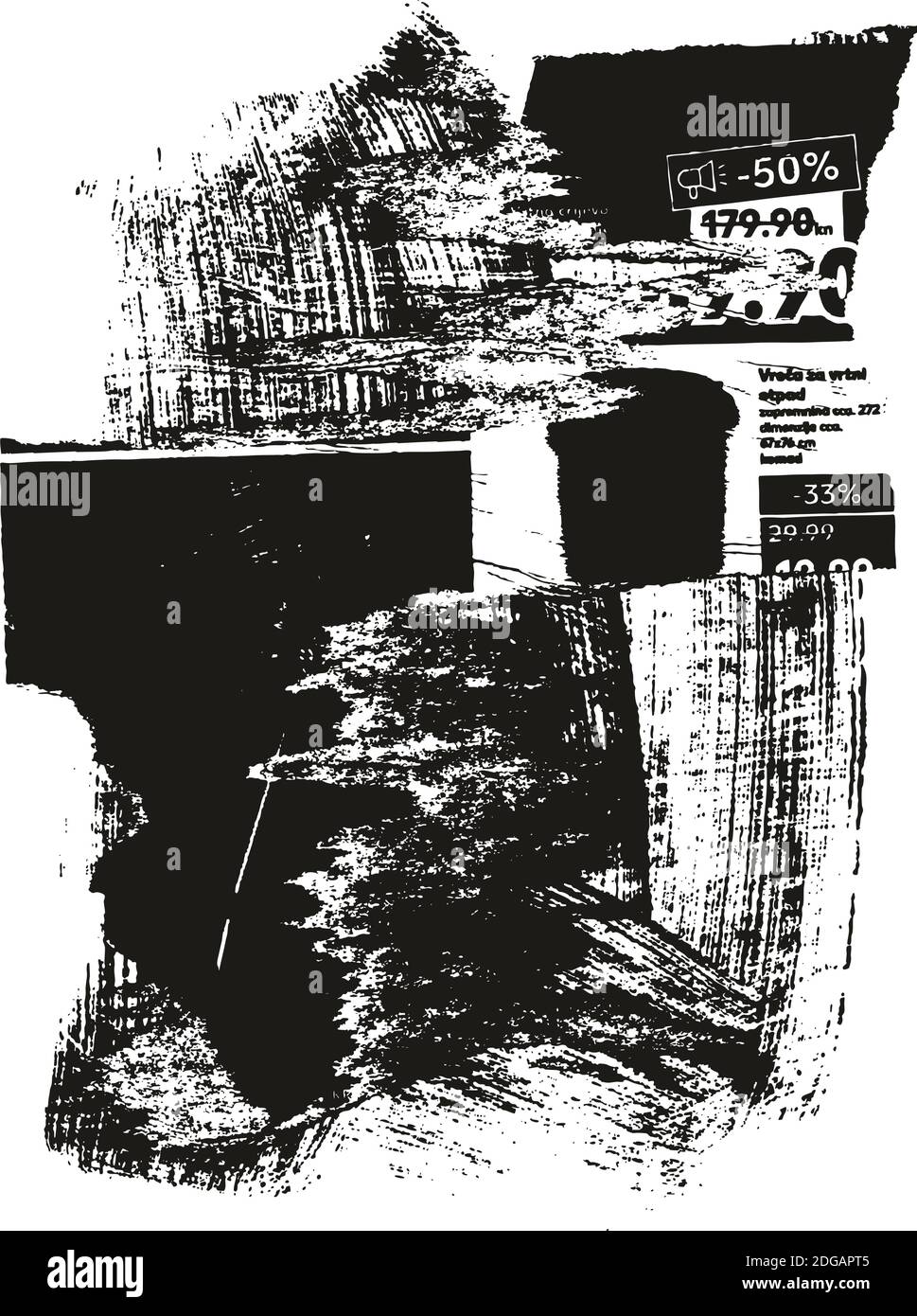 Ripped & Torn Paper Background Grunge Punk Style High Detail Abstract ...