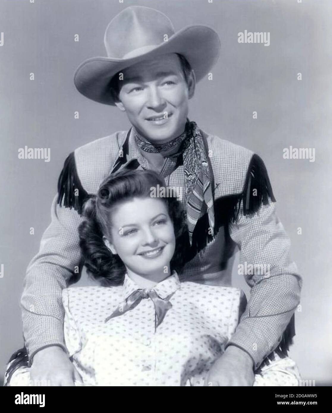 THE FAR FRONTIER 1948 Republic film with Roy Rogers and Gail Davis Stock Photo