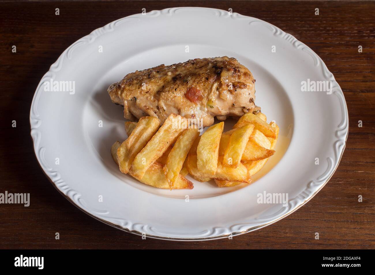 gourmet food presentation chicken