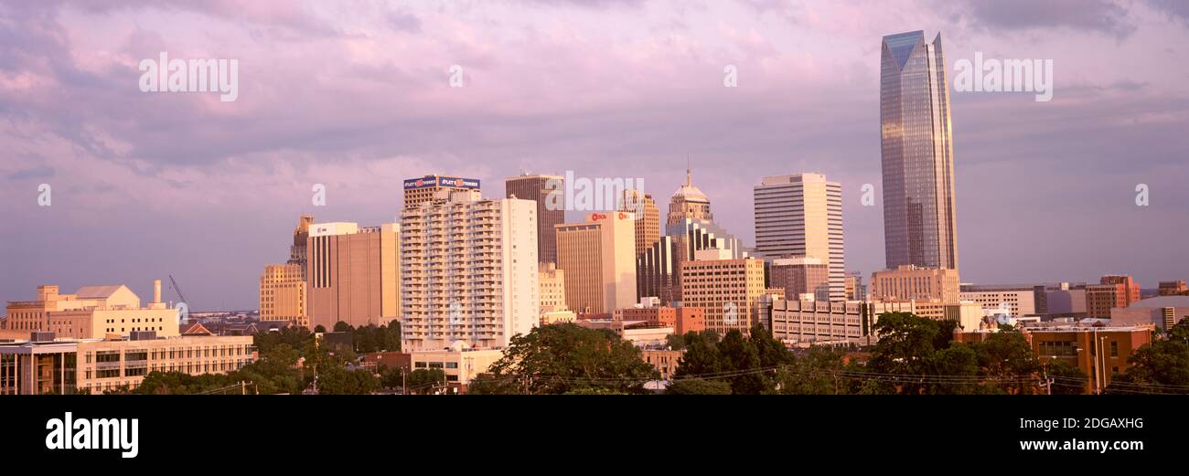 Downtown skyline, Oklahoma City, Oklahoma, USA Stock Photo