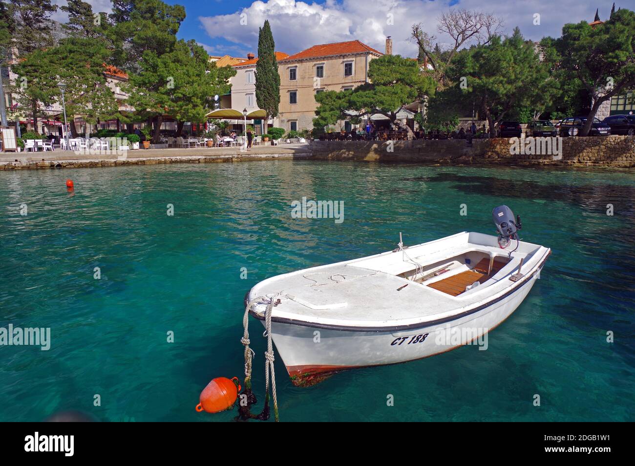 Cavtat harbour Stock Photo