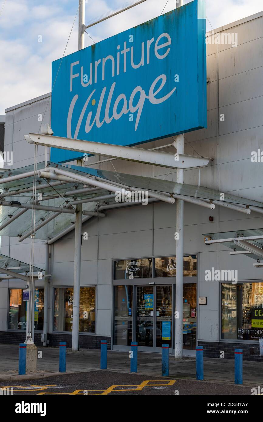 furniture village store in out of town retail park Stock Photo Alamy