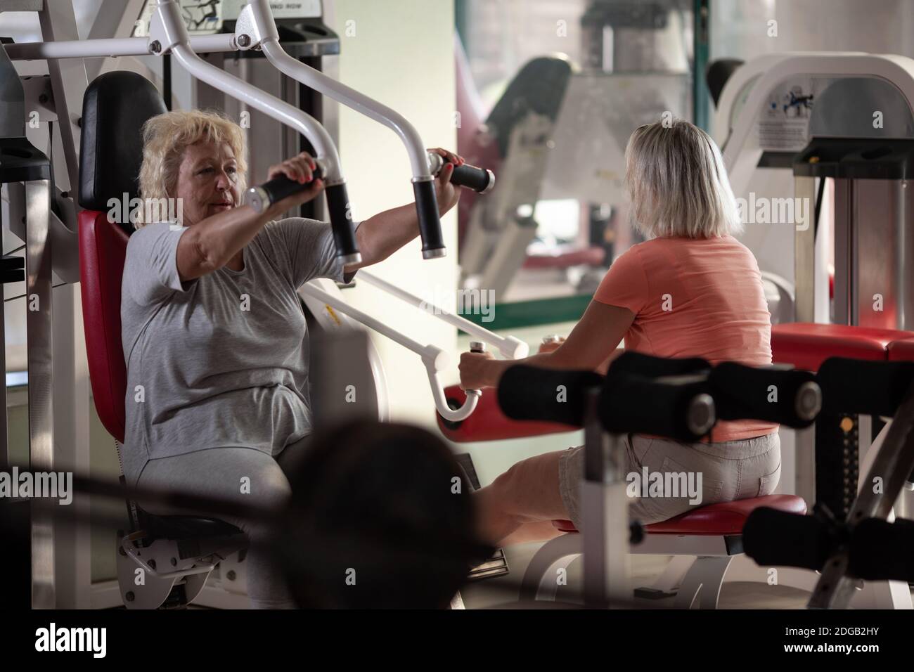 Moms and fitness Stock Photo