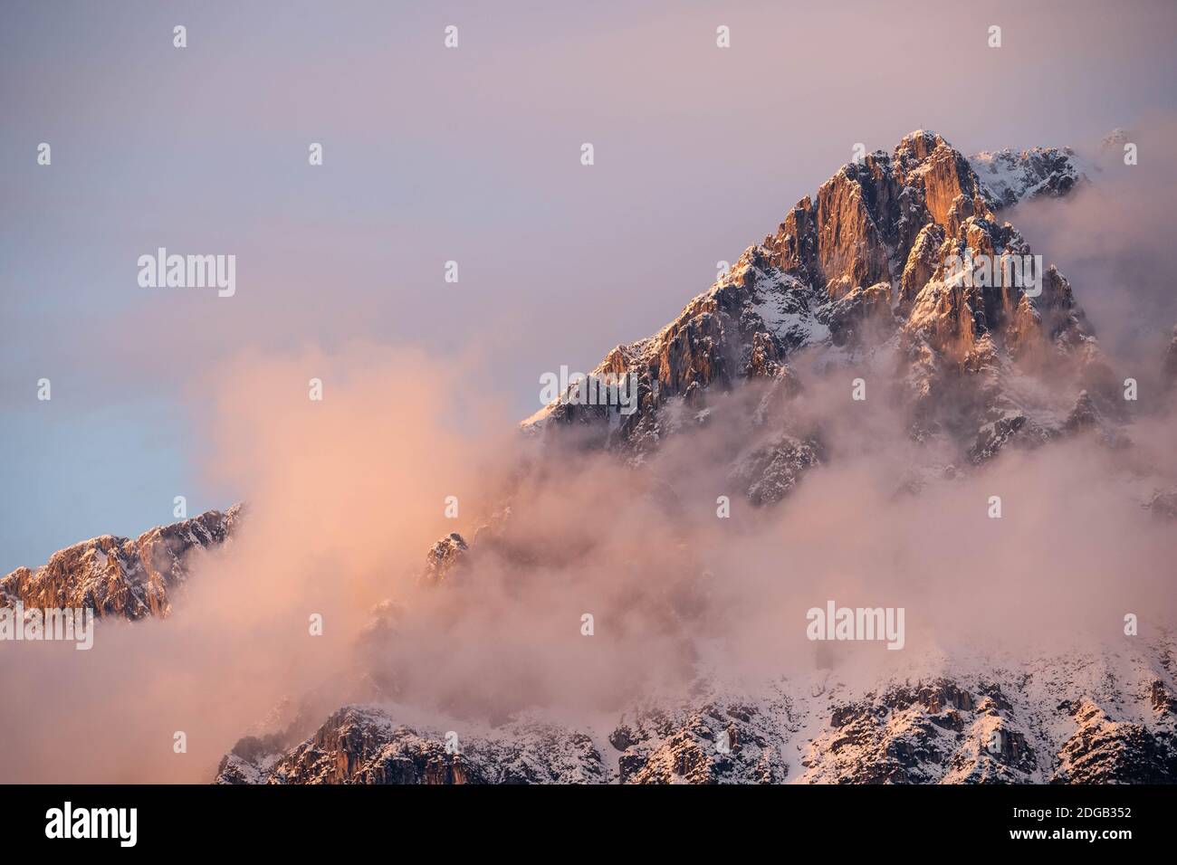Alpine Peaks Stock Photo