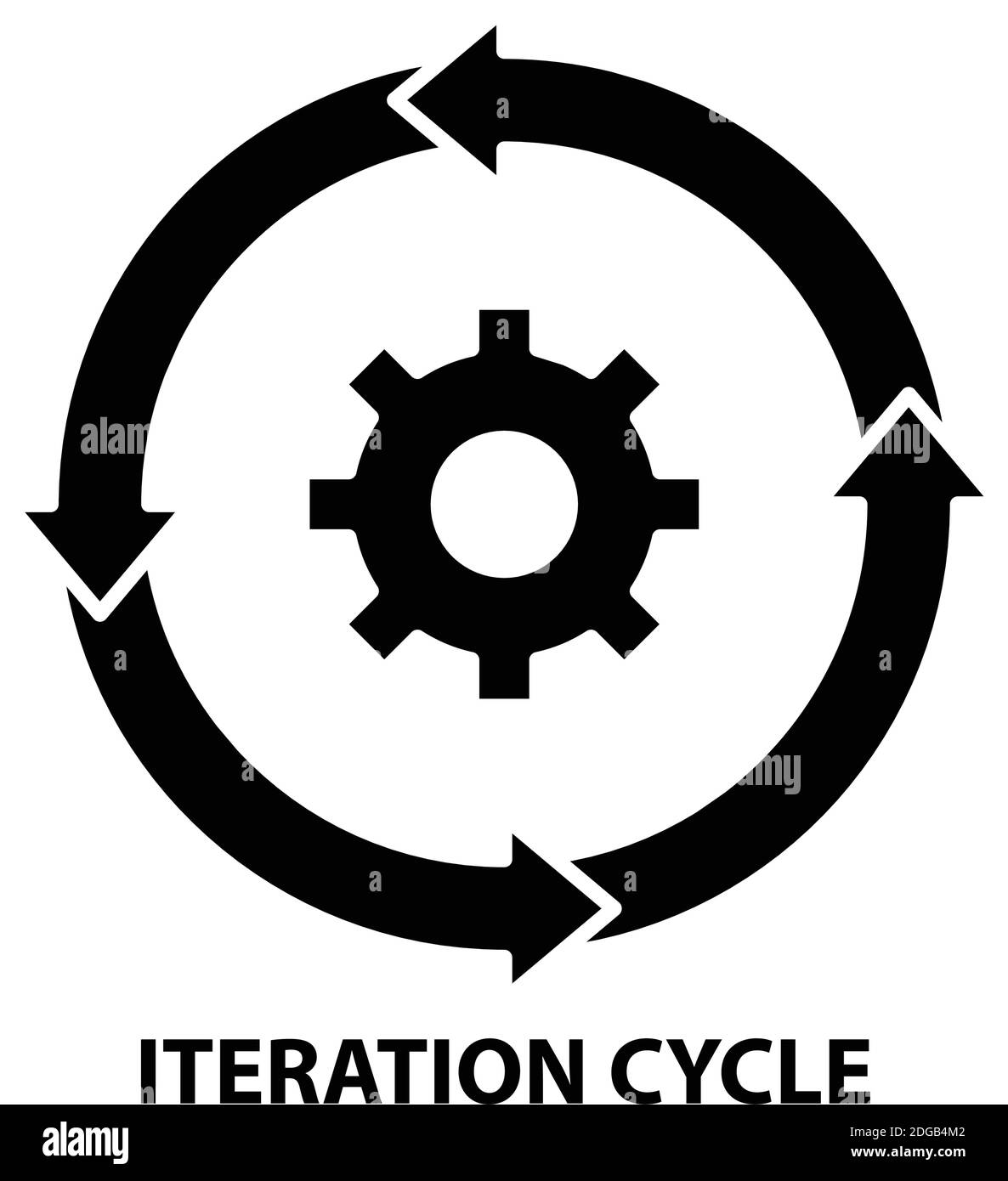 Infographic business process workflow project Black and White Stock ...