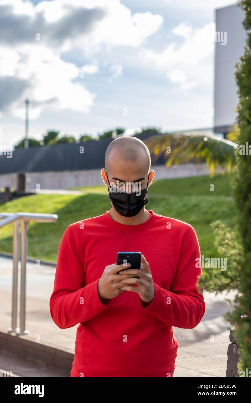 Young man face mask hi-res stock photography and images - Alamy