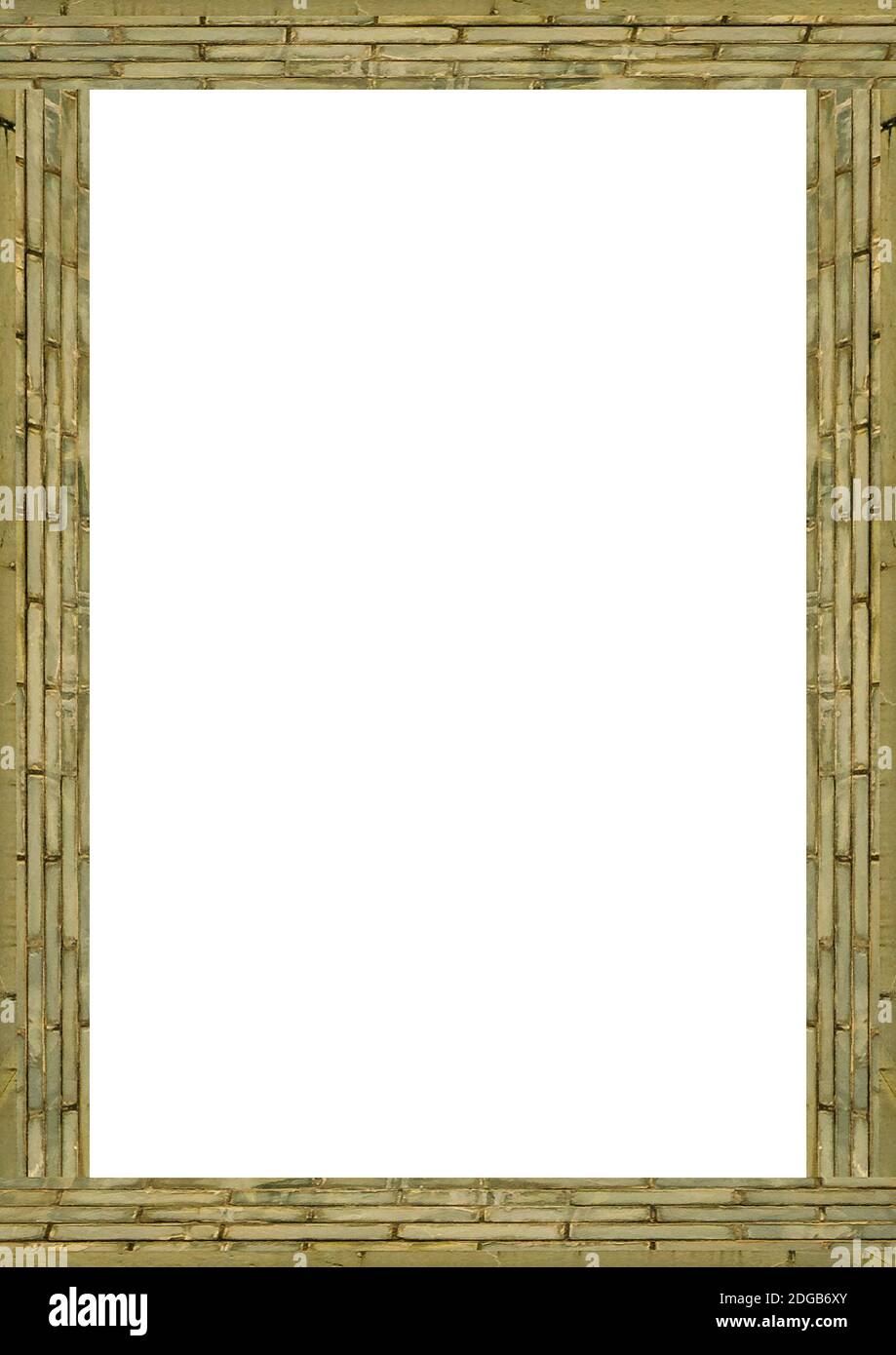 Empty Frame Background With Brick Wall EdgesEmpty Frame Background With Brick Wall Edges Stock Photo