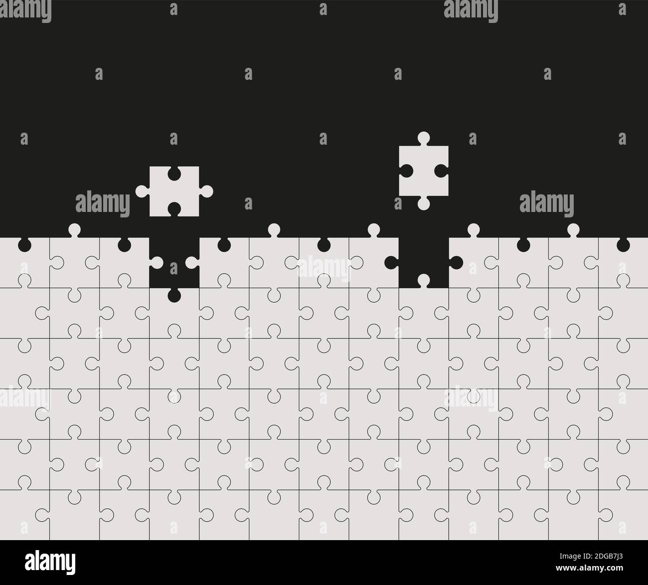 Vector illustration. Jigsaw Puzzle Putting the pieces Stock Vector Image & Art Alamy