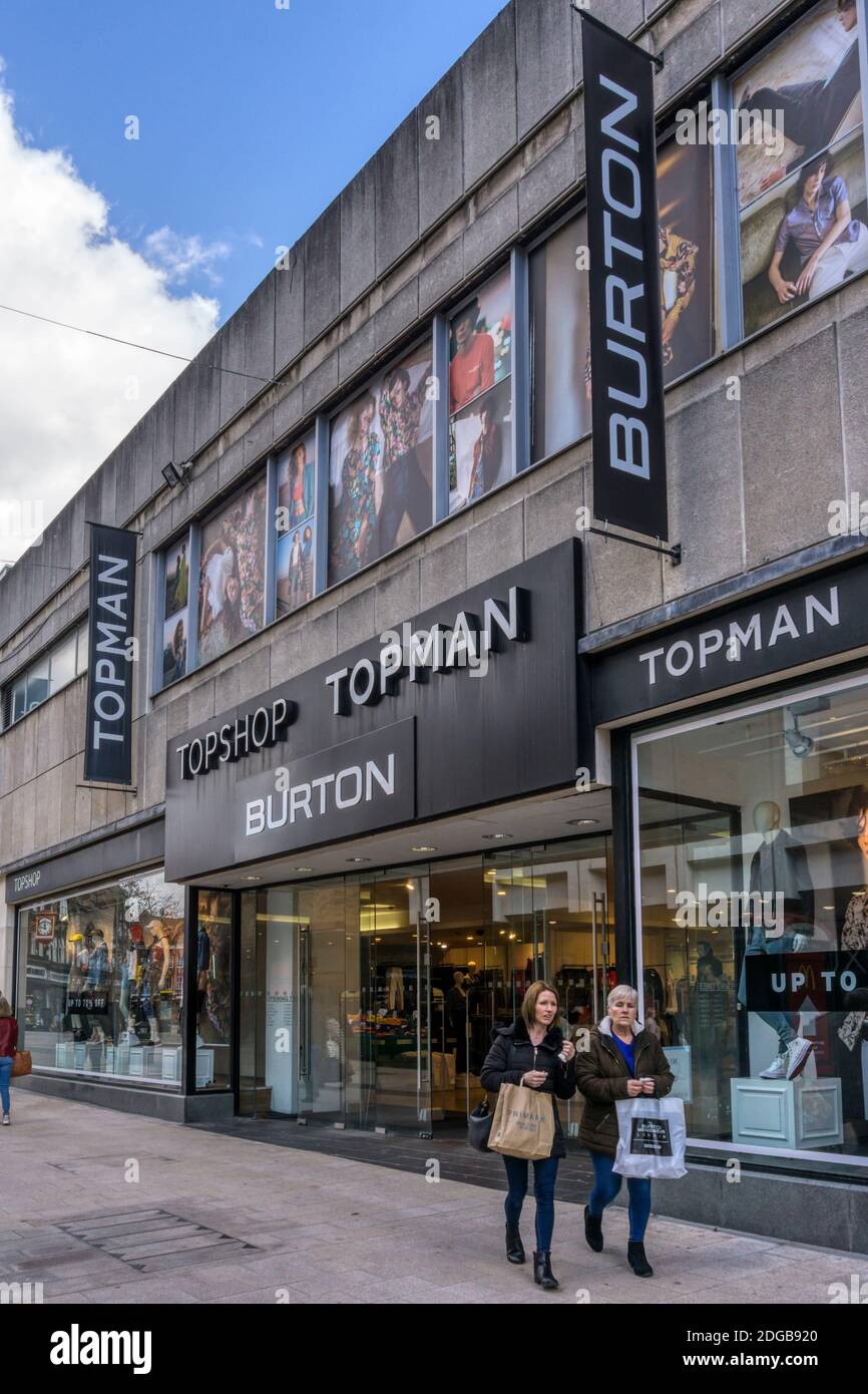 A branch of Topshop, Topman and Burton in Bromley High Street, South London  Stock Photo - Alamy