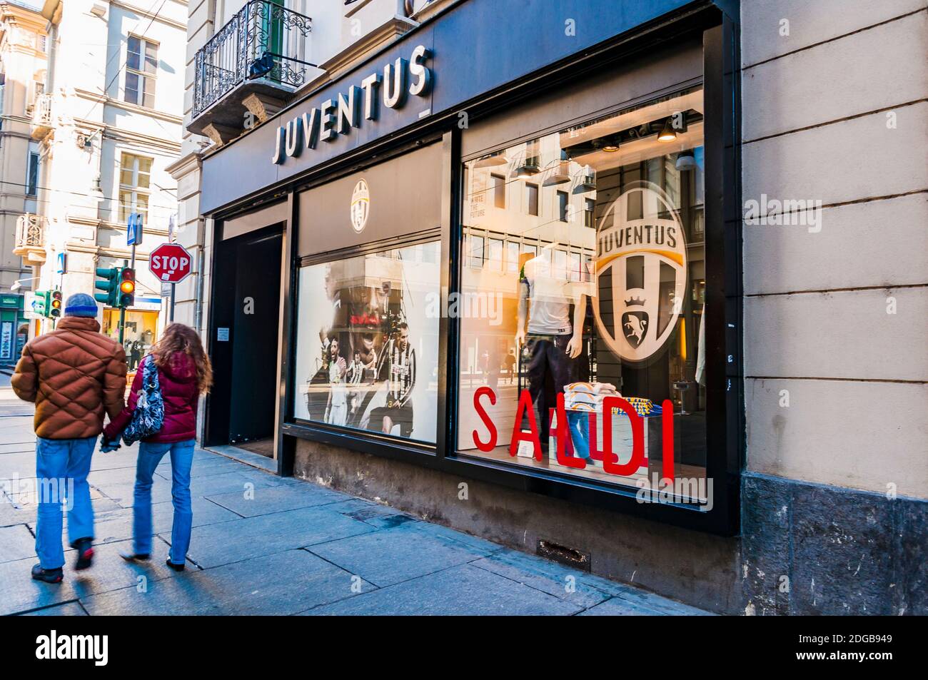 Juventus Football Club shop. Turin, Piedmont, Italy, Europe Stock Photo -  Alamy