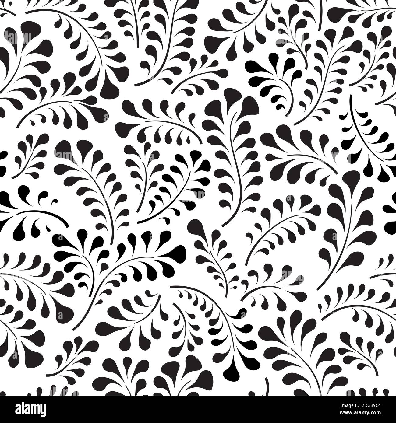 Floral seamless pattern with flower rose. Abstract swirl line bloom