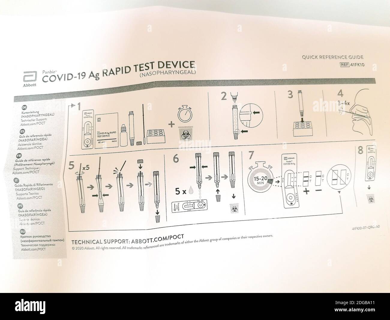 Themenbild Corona Antigen Test Schnelltest, Pandemie, Covid19, Antigen