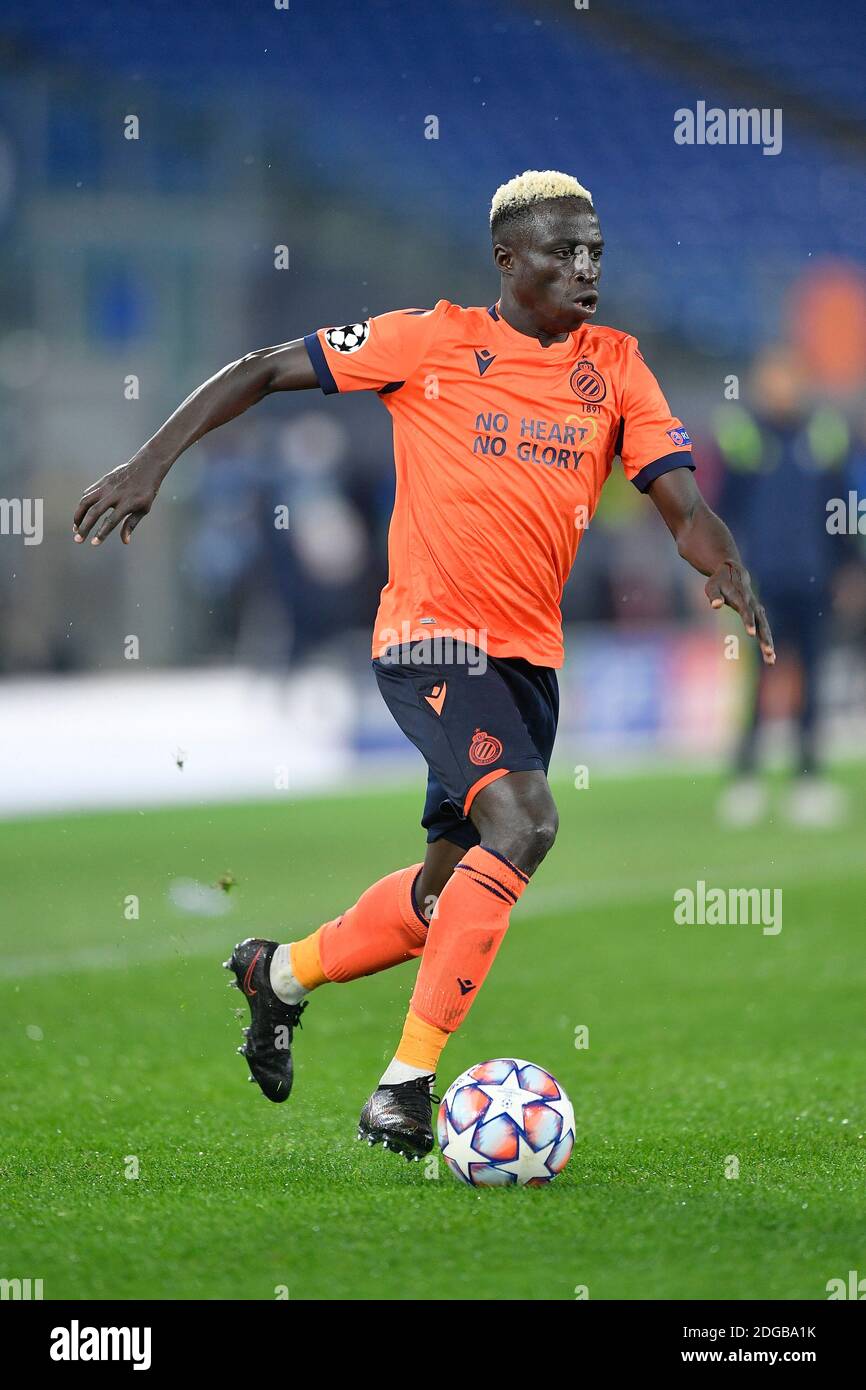 Rome Italy 08th Dec 2020 Krepin Diatta Of Club Brugge During The Uefa Champions League Group