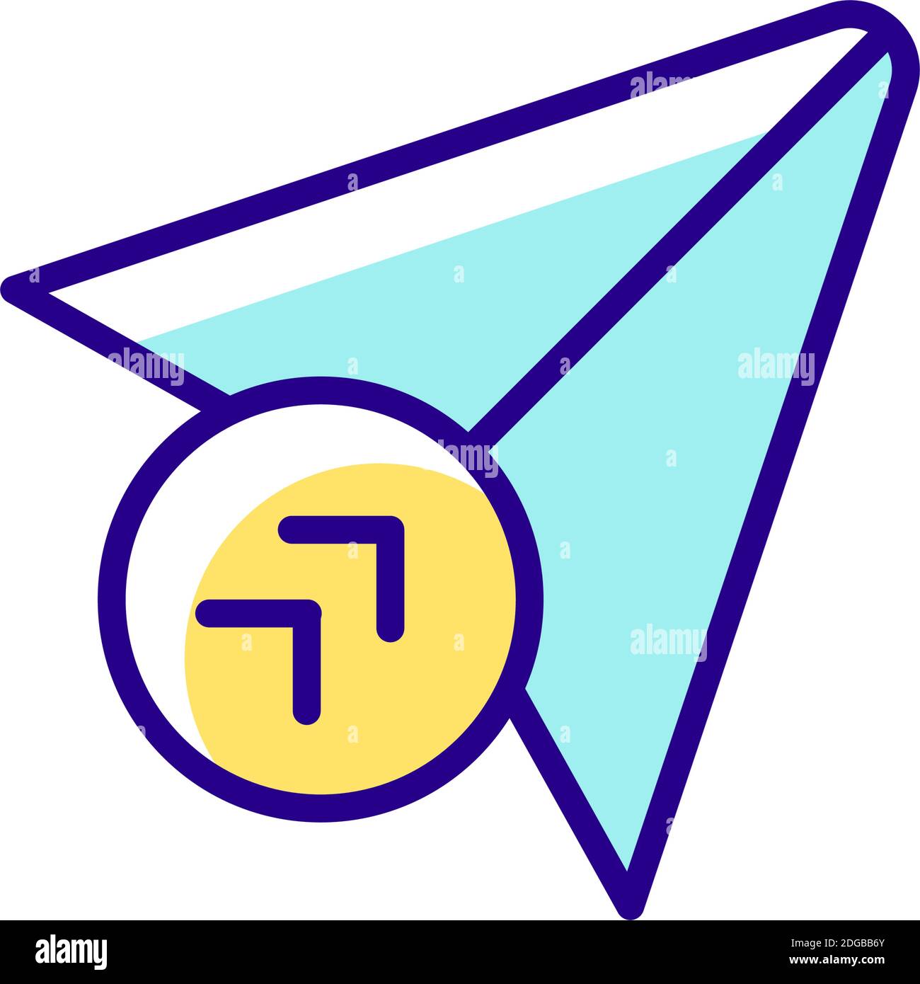 Send RGB color icon Stock Vector