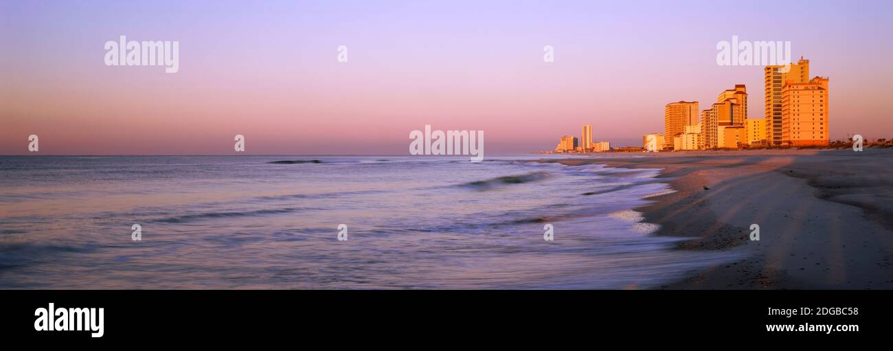 Buildings at the waterfront, Gulf Shores, Baldwin County, Alabama, USA