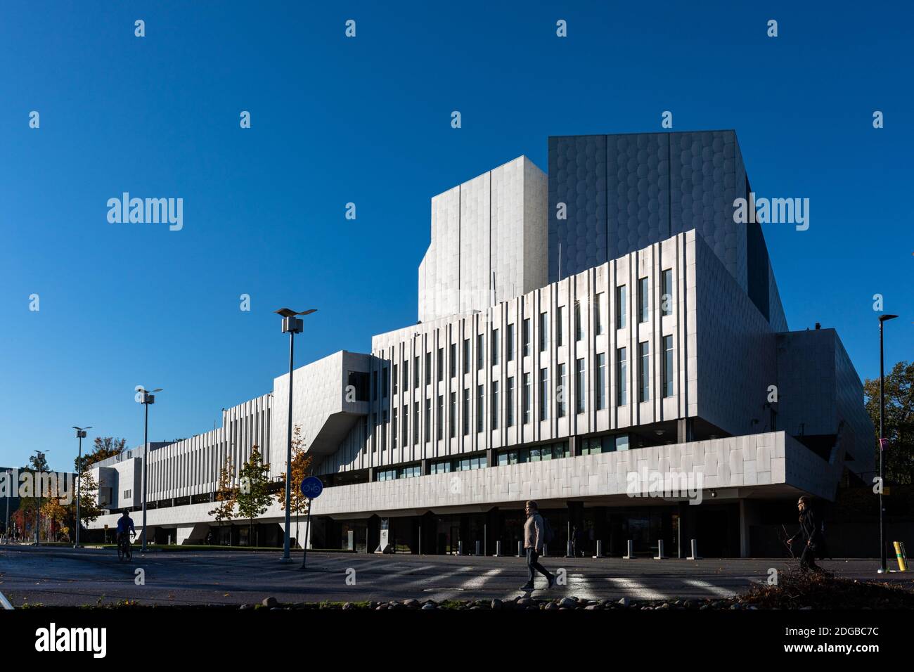 Event and congress venue Finland Hall - designed by architect Alvar Aalto - in Töölö district of Helsinki, Finland Stock Photo