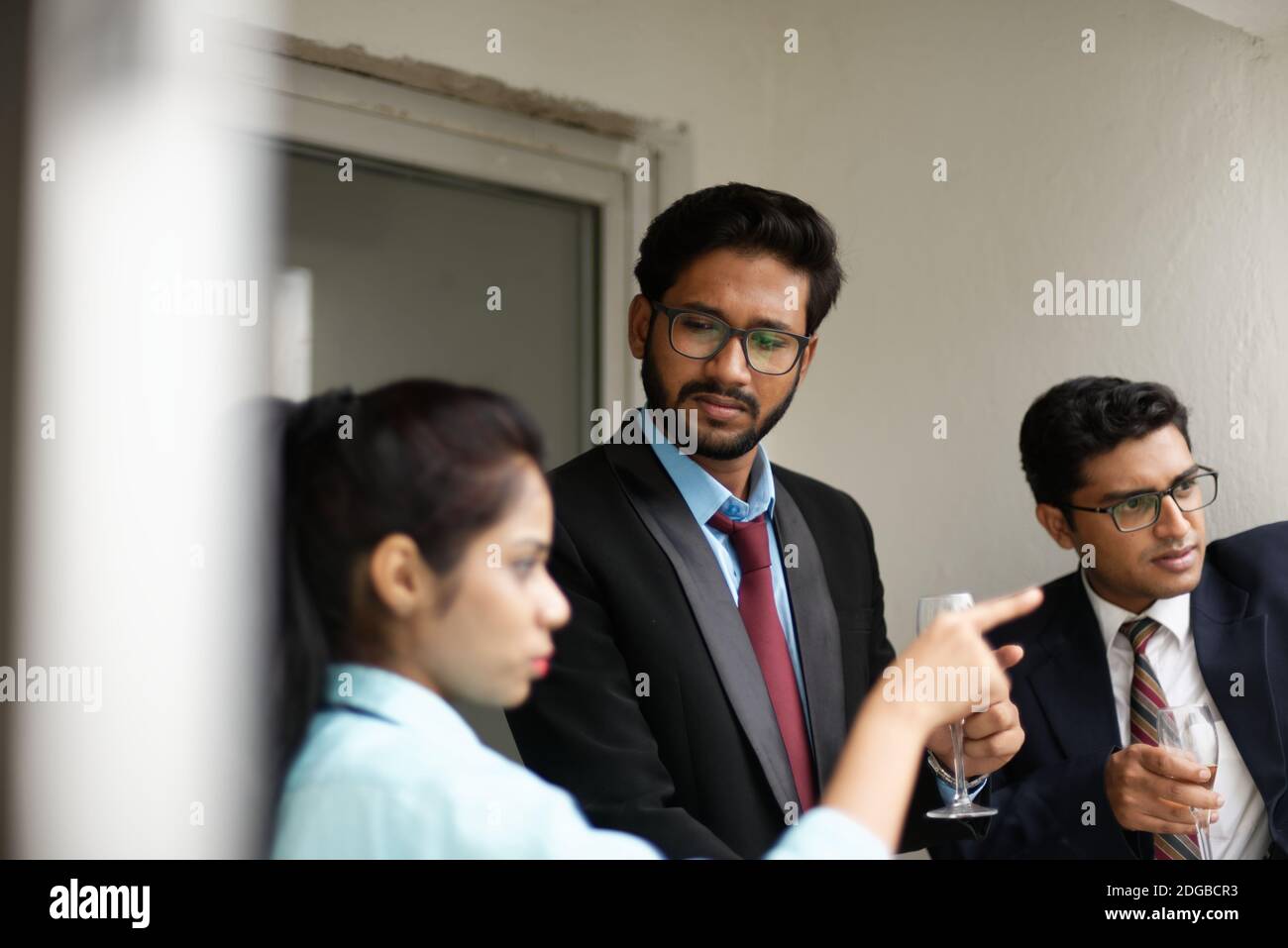 Corporate meetings between young and energetic Indian Bengali bosses