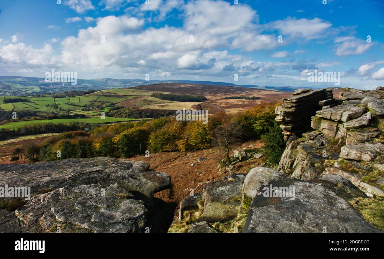 Stanage Edge. The Peak District National Park Stock Photo Alamy