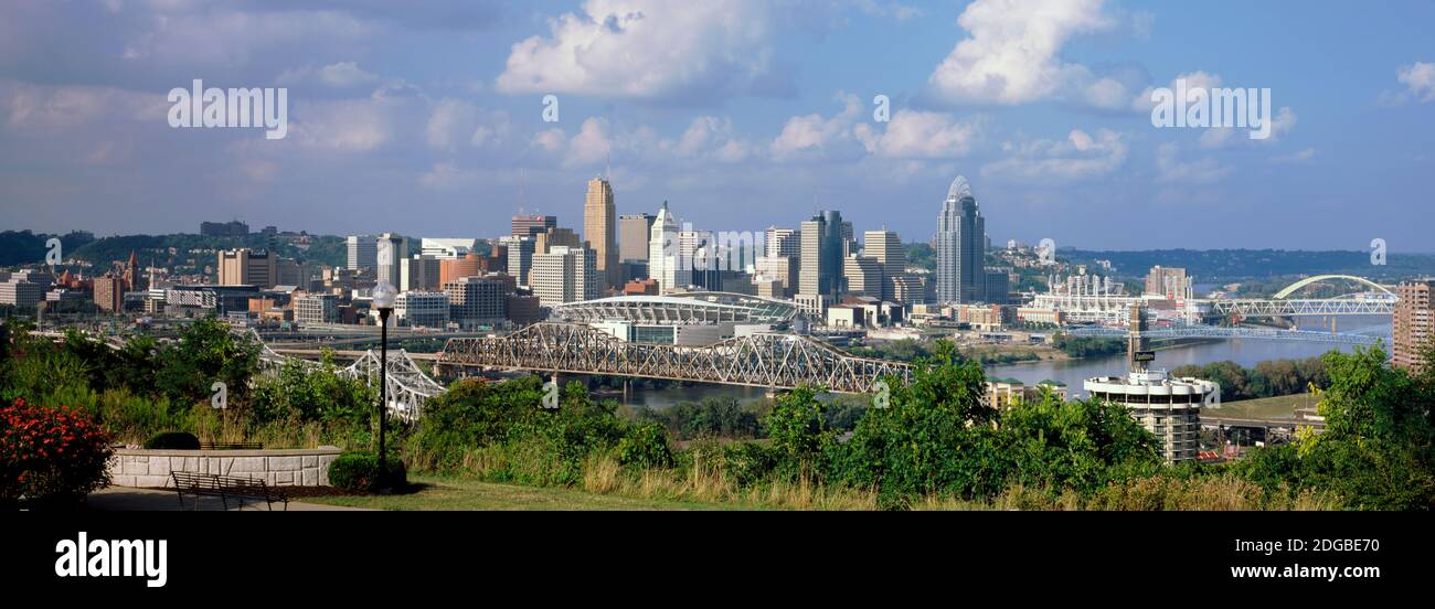 Skyscrapers in a city, Cincinnati, Ohio, USA Stock Photo