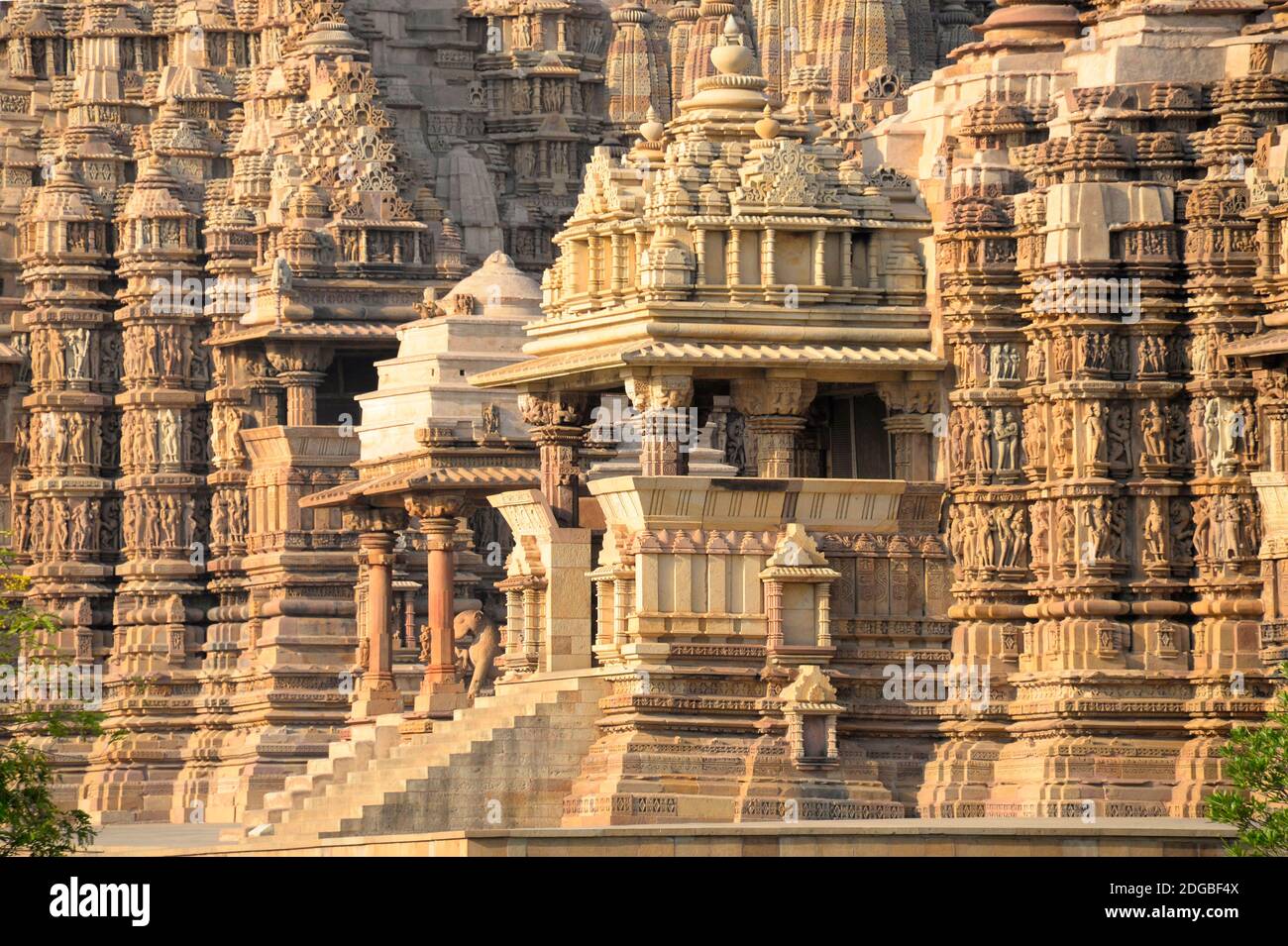 Khajuraho temple, Chhatarpur District, Madhya Pradesh, India Stock Photo
