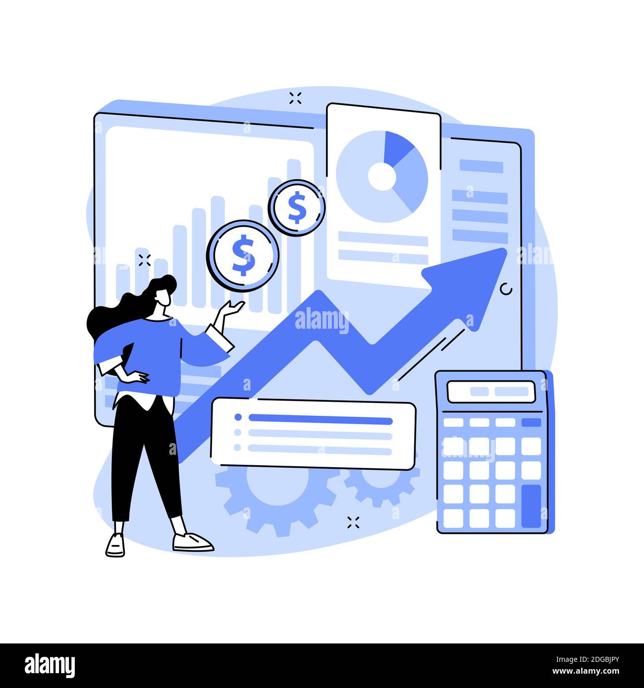 Demand planning abstract concept vector illustration. Stock Vector