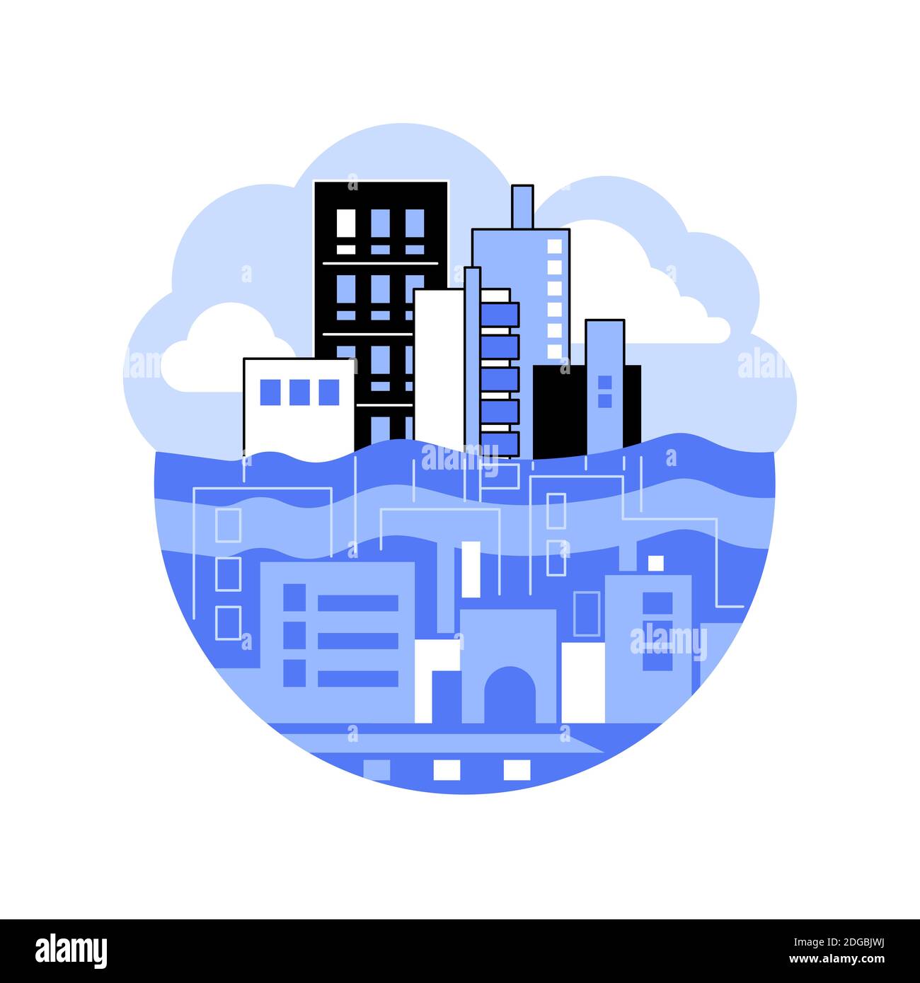 Sea Level Rise Abstract Concept Vector Illustration Stock Vector Image Art Alamy Sea Level Rise Abstract Concept Vector Illustration Stock Vector Image Art Alamy