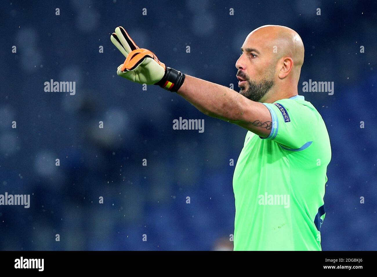 Lazio goalkeeper Pepe Reinaduring the UEFA Champions League, Group F football match between SS Lazio and Club Brugge KV on December 8, 2020 at Stadio Olimpico in Rome, Italy - Photo Federico Proietti / DPPI / LM Stock Photo