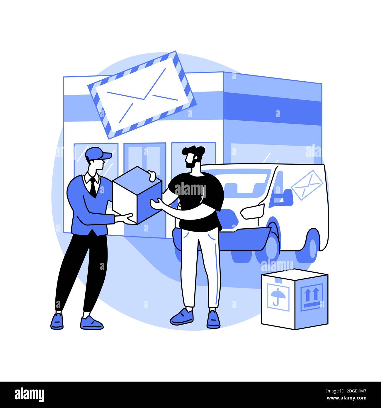 Post office abstract concept vector illustration Stock Vector Image ...