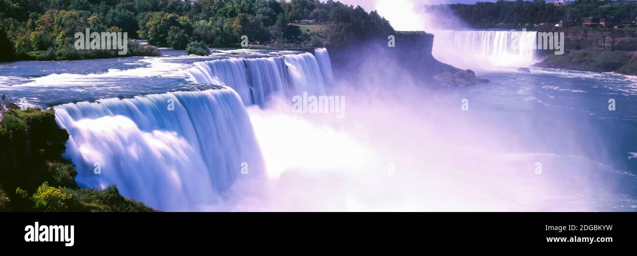 Niagara Falls, Niagara River, Niagara County, New York State, USA Stock Photo