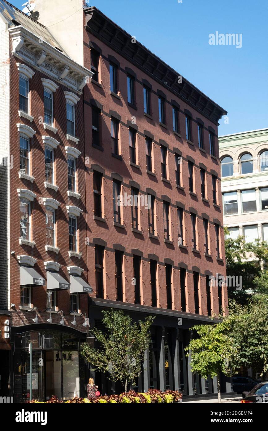 Building Facades, SoHo-Cast Iron Historic District, NYC Stock Photo