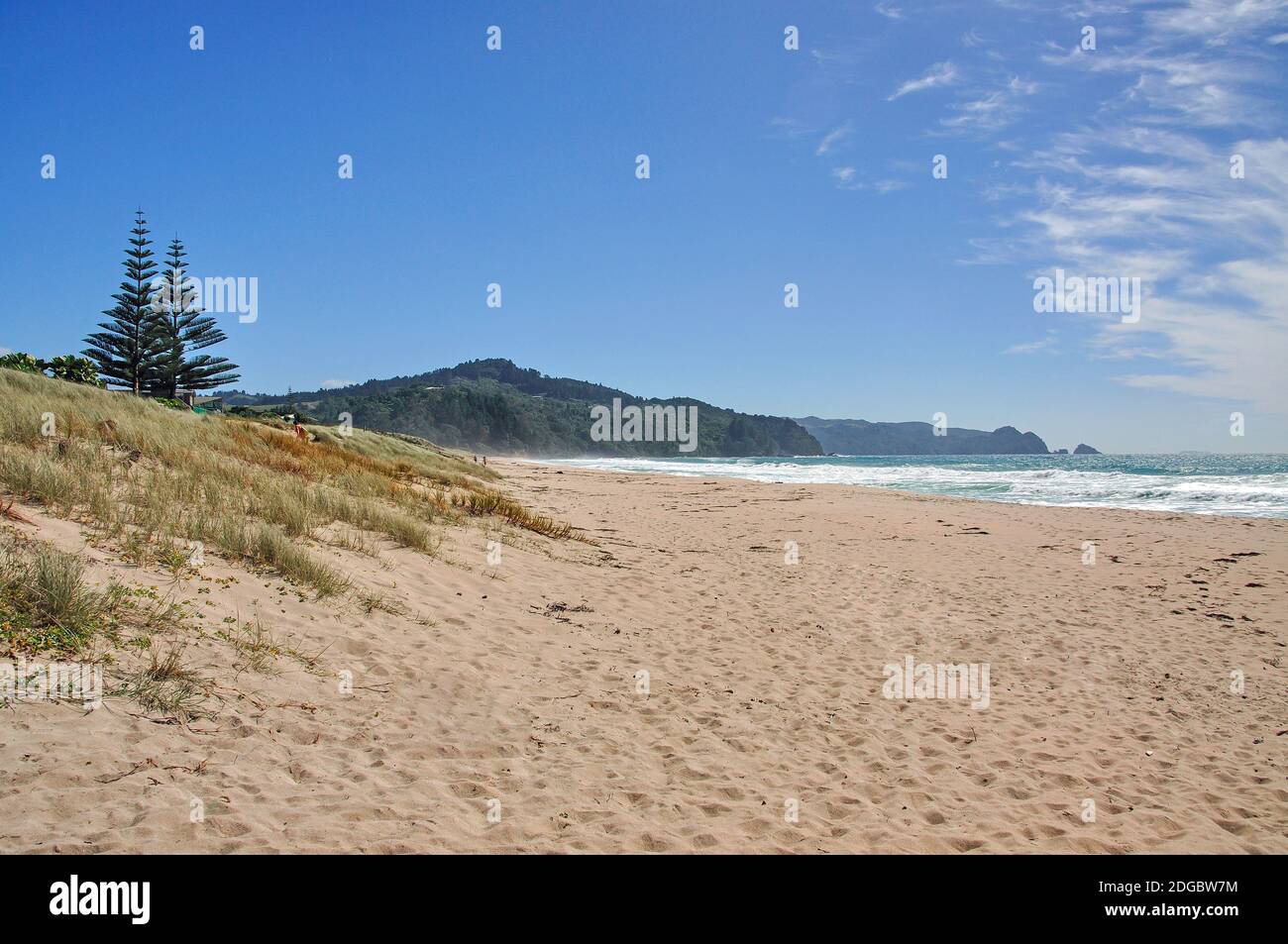 Tairua Beach, Tairua, Coromandel Peninsula, Waikato Region, North Island, New Zealand Stock Photo