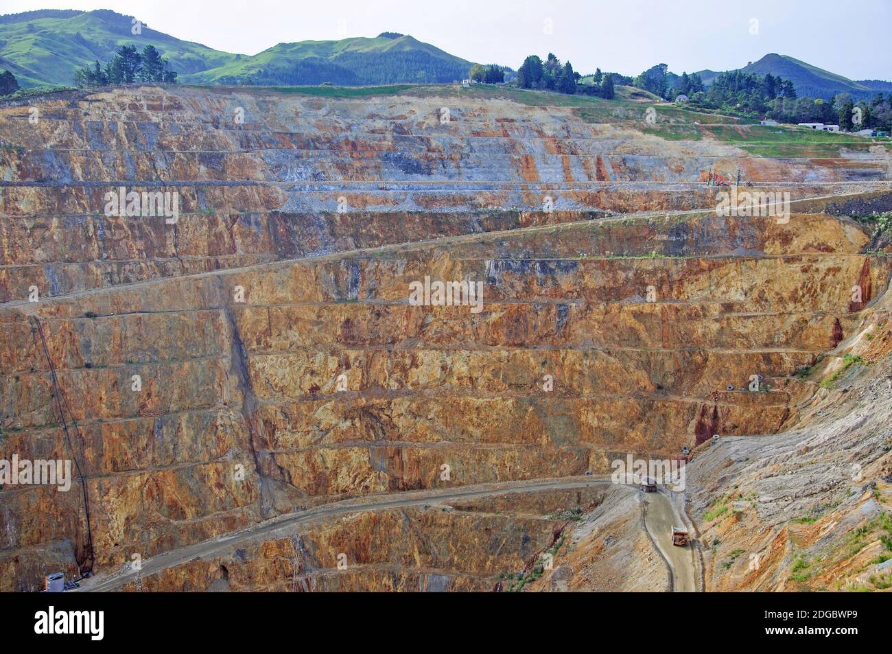 The Martha Gold Mine, Waihi, Coromandel Peninsula, Waikato Region, North Island, New Zealand Stock Photo