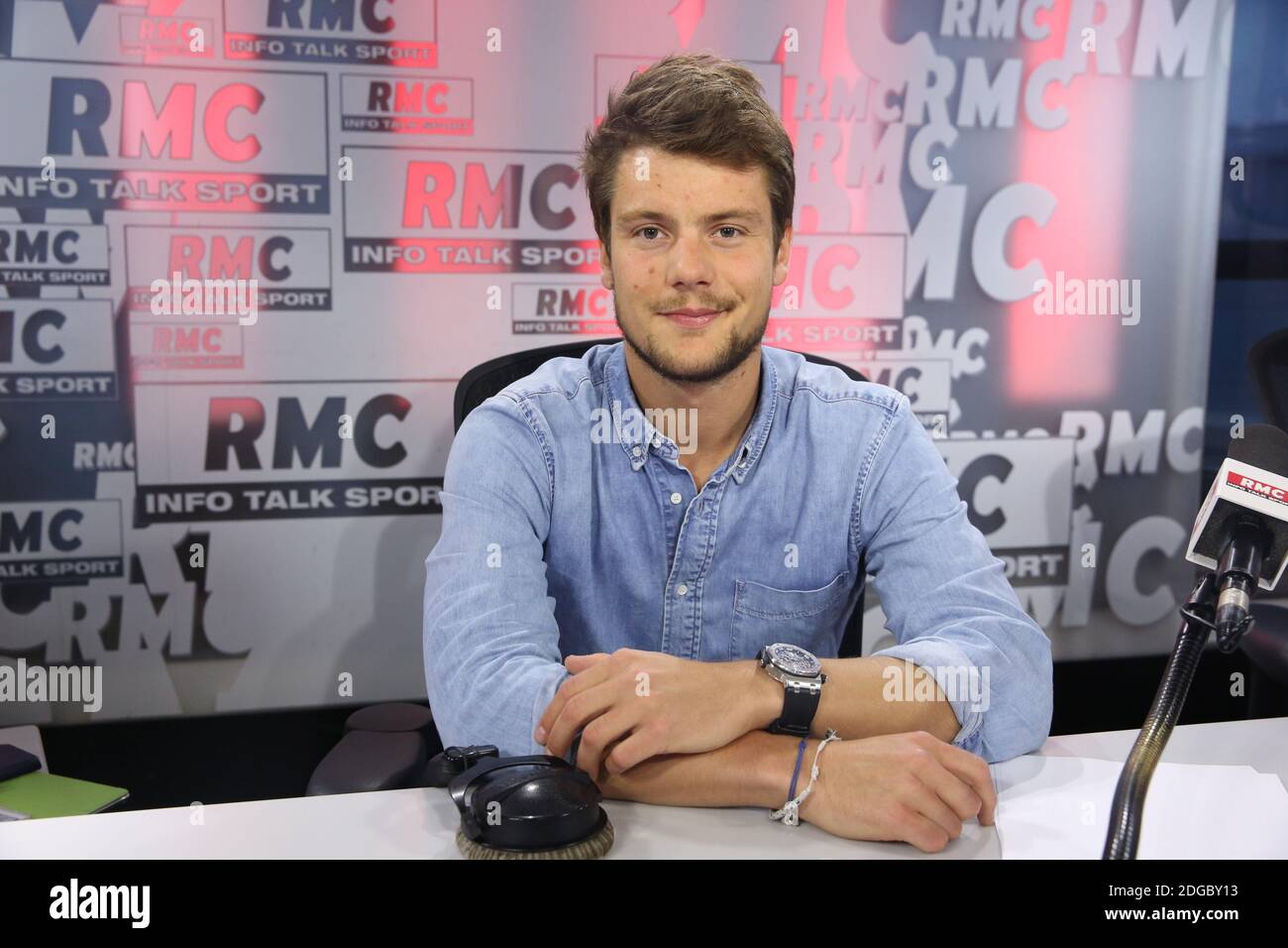 Exclusive - Adrien Tambay at the 'Moscato Show' sport talk show on RMC Radio  in Paris, France, on March 24, 2017. Photo by Jerome Domine/ABACAPRESS.COM  Stock Photo - Alamy